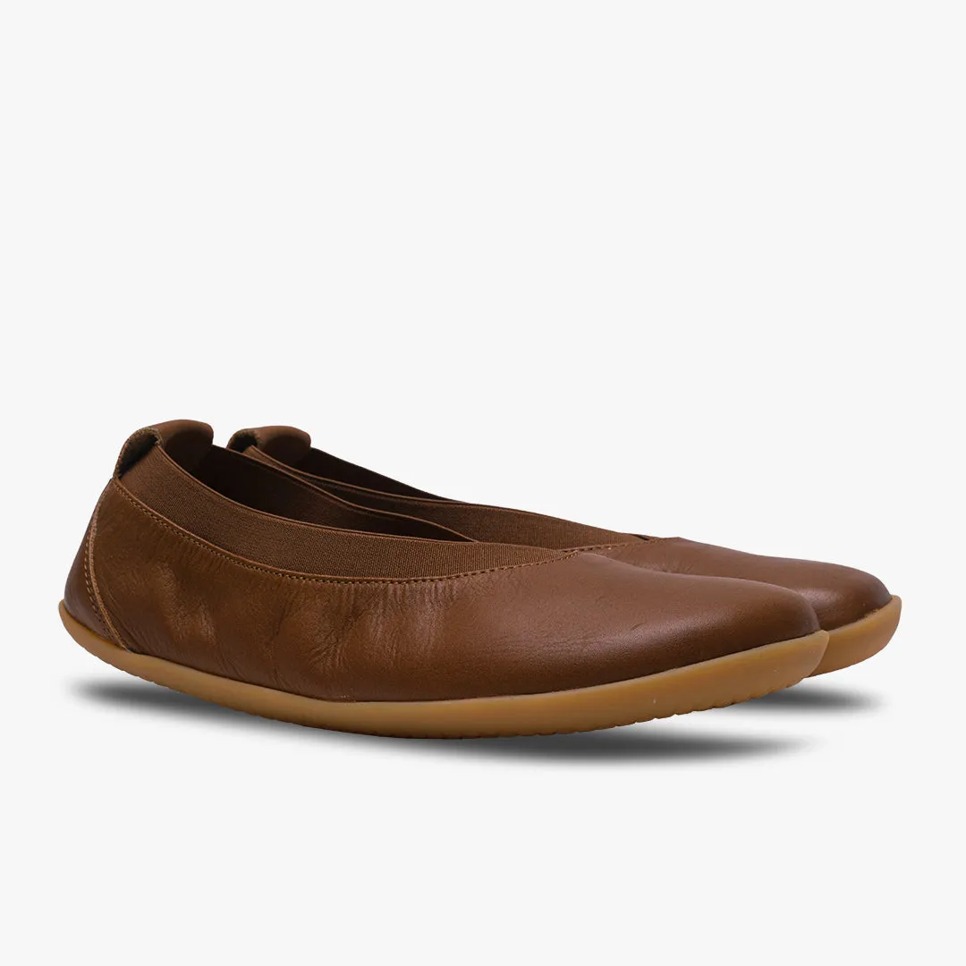 Vivobarefoot Opanka Ballerina Womens  Tan