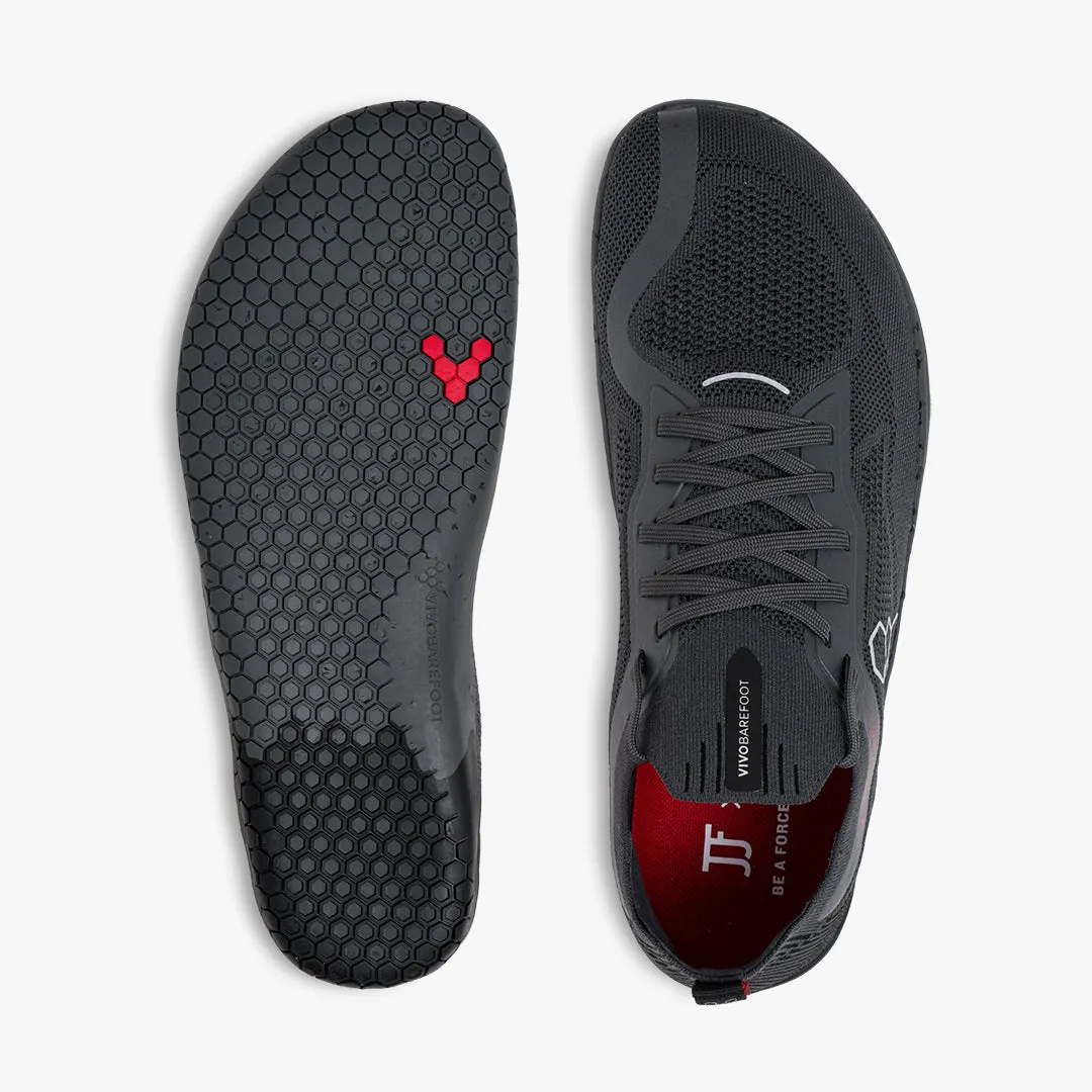 Vivobarefoot Primus Lite Knit JJF Mens  Obsidian-Dark Shadow
