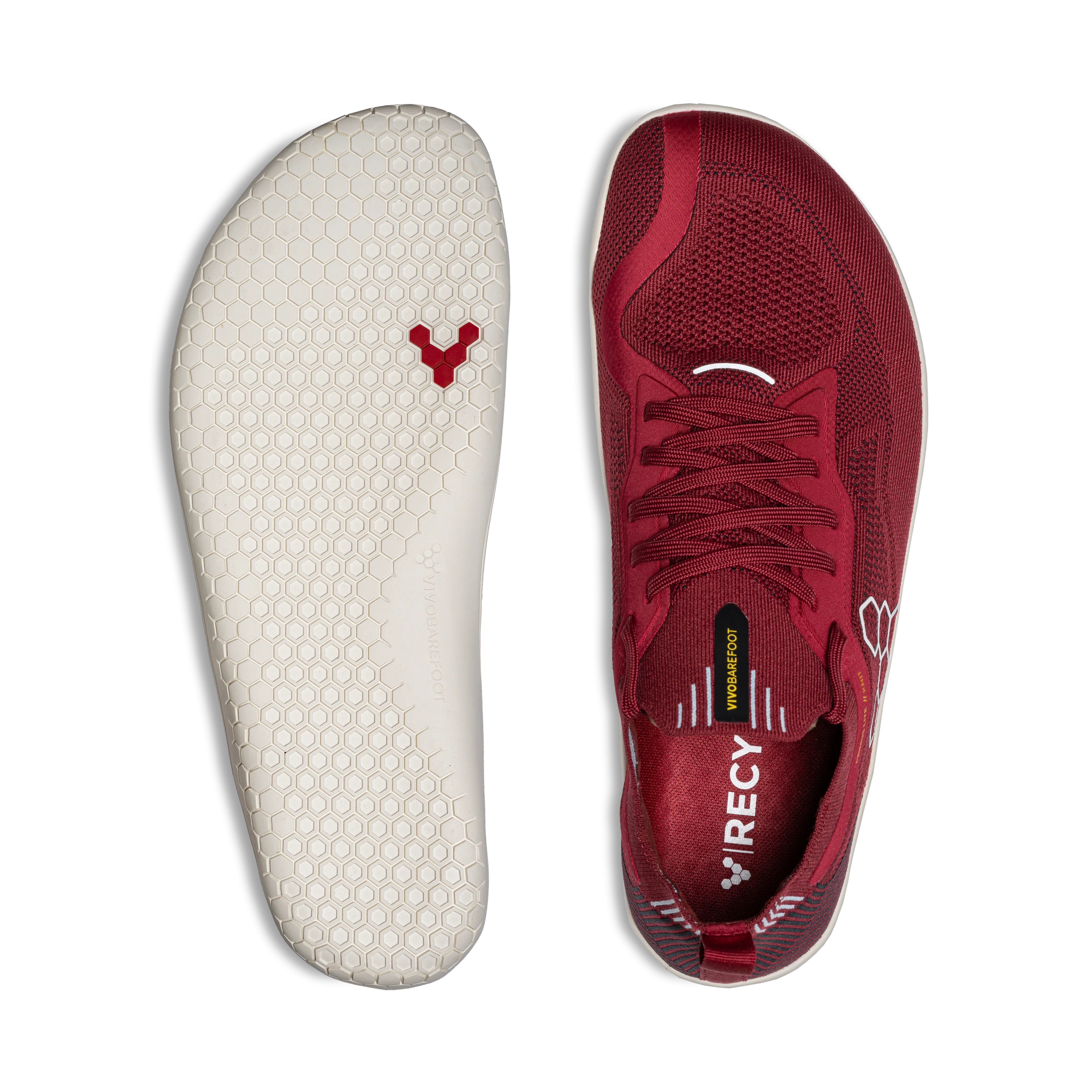 Vivobarefoot Primus Lite Knit Mens  Burgundy