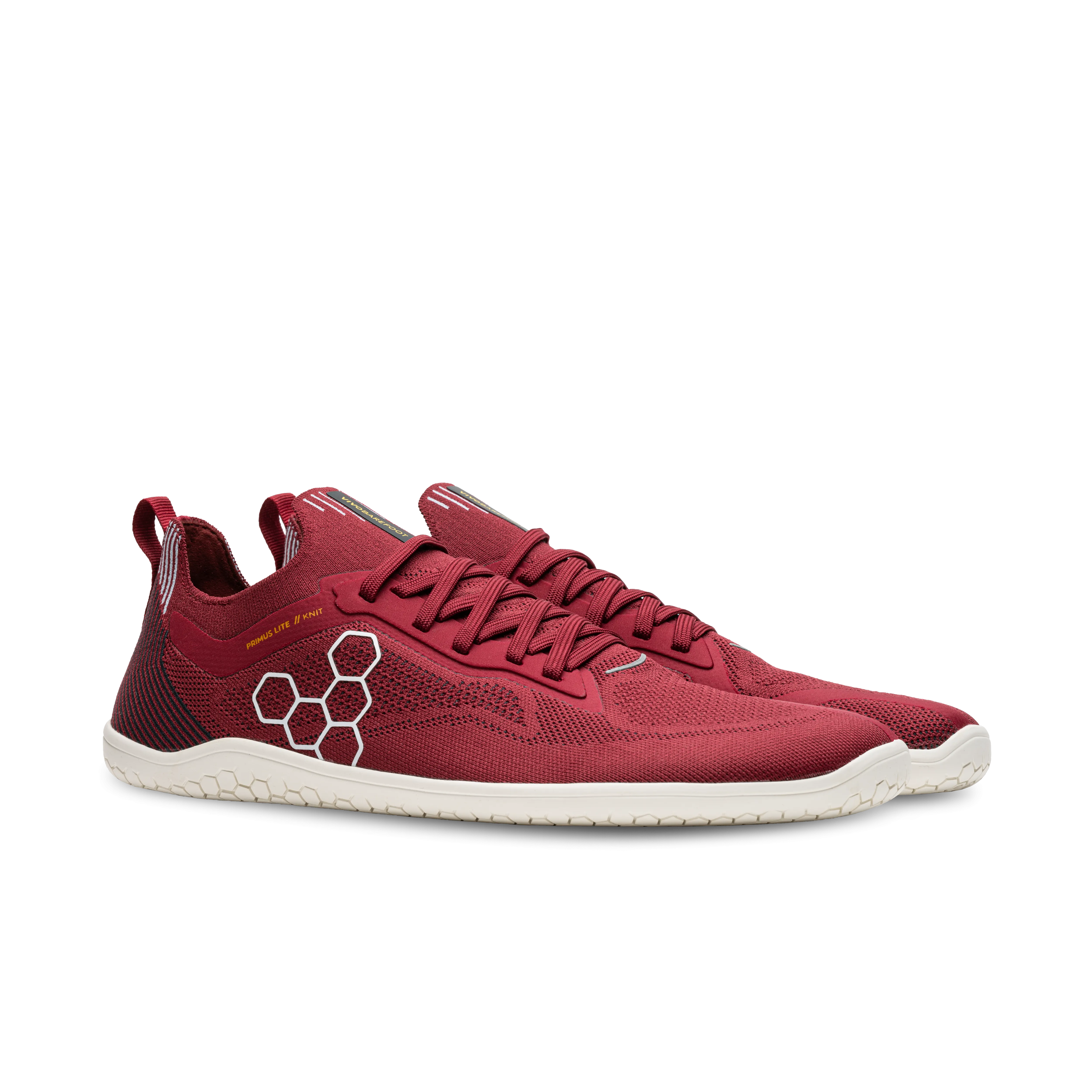 Vivobarefoot Primus Lite Knit Mens  Burgundy