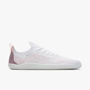 Vivobarefoot Primus Lite Knit Mens  White/Peach Melba
