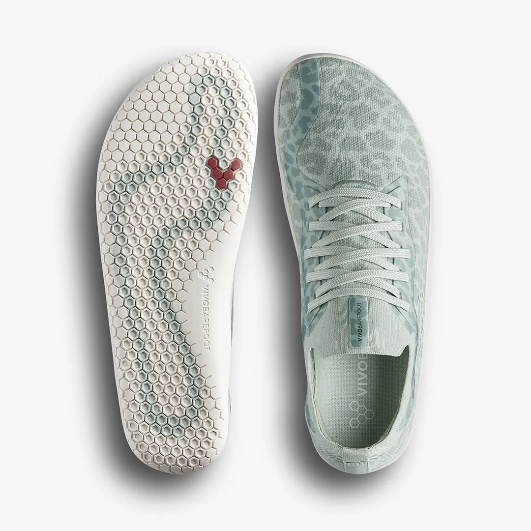 Vivobarefoot Primus Lite Knit Womens  Frosted Mint Leopard