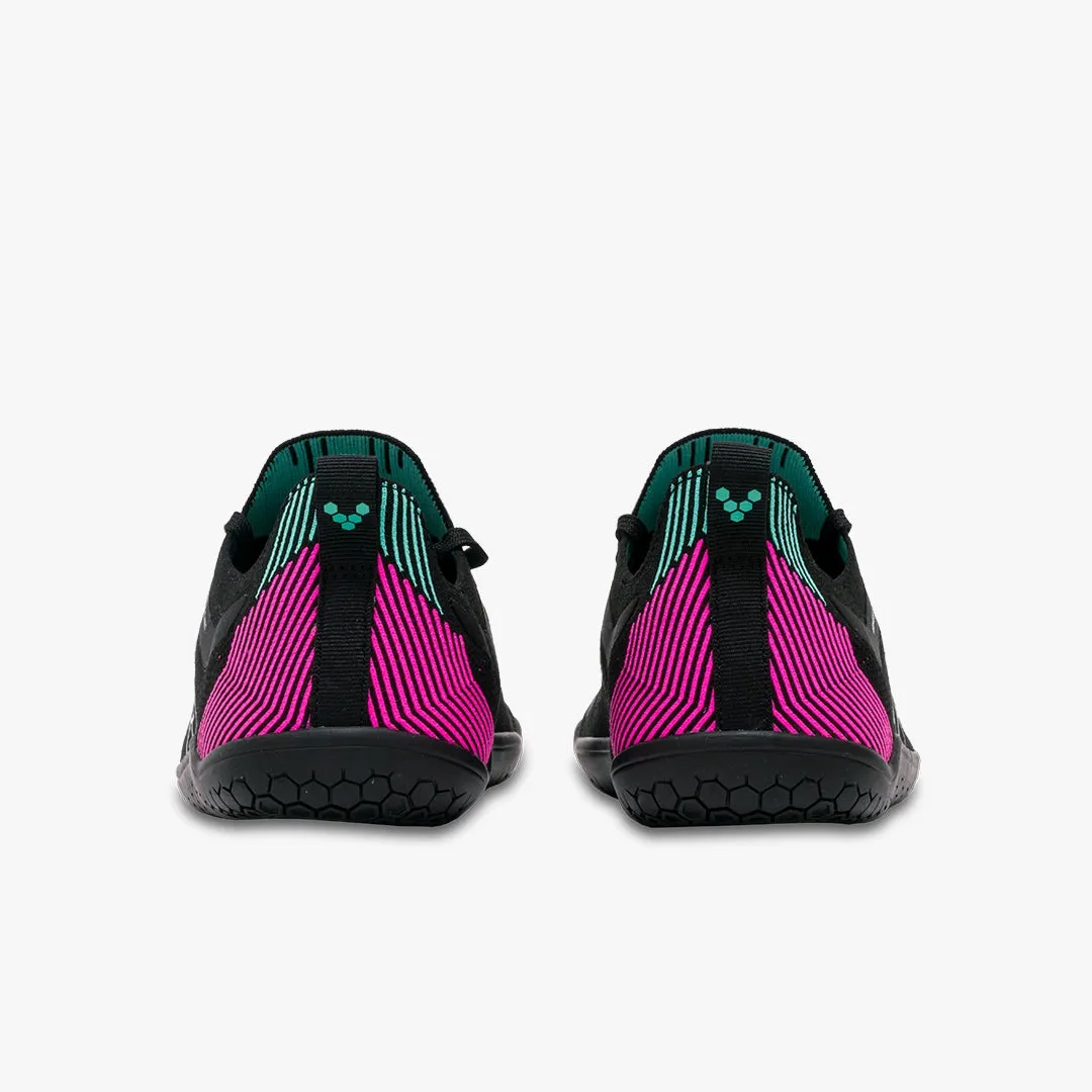Vivobarefoot Primus Lite Knit Womens  Obsidian / Vibrant Pink