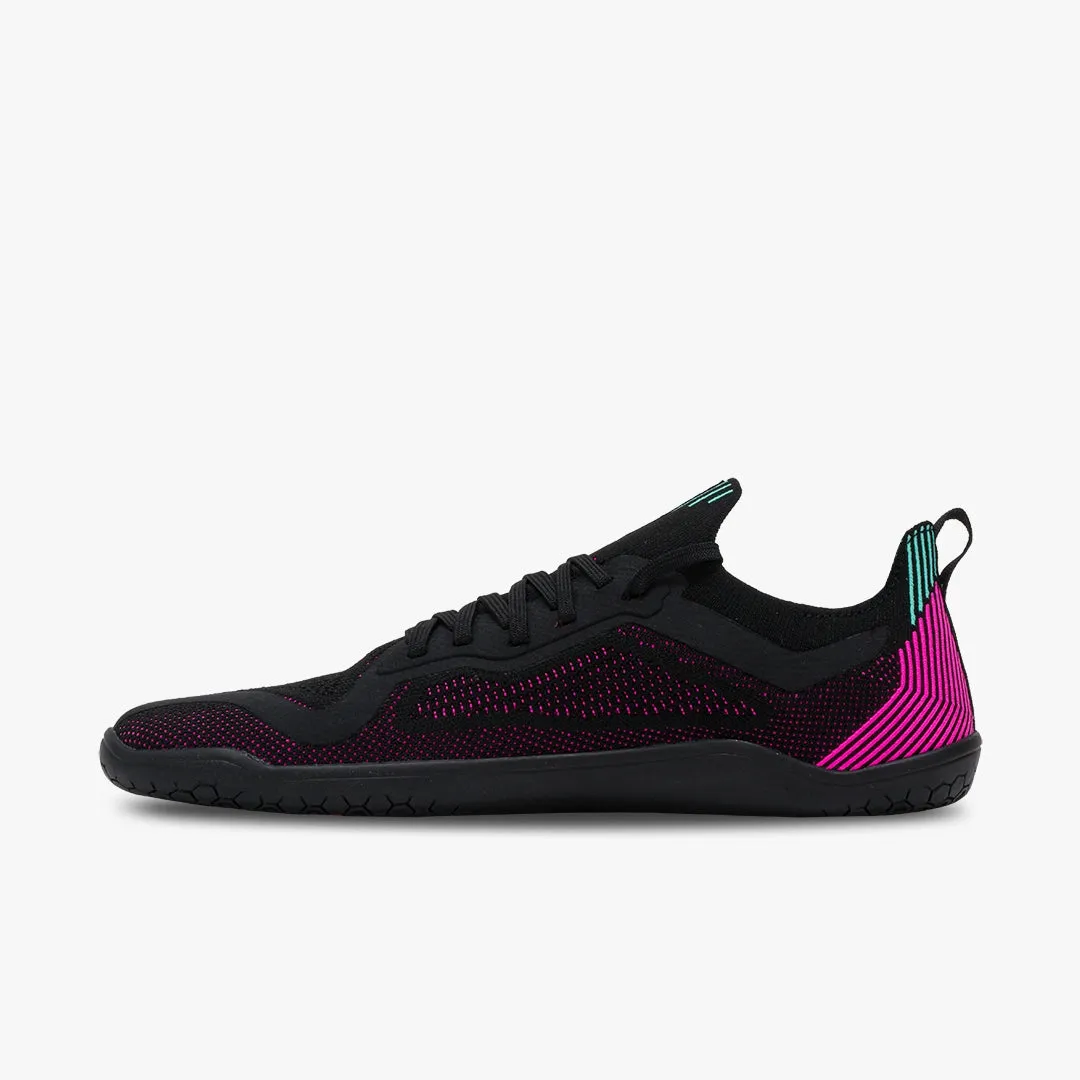 Vivobarefoot Primus Lite Knit Womens  Obsidian / Vibrant Pink