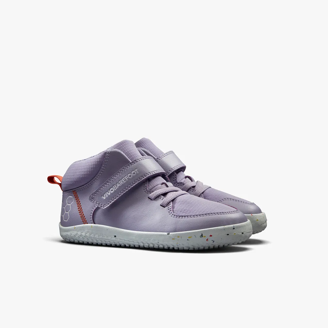 Vivobarefoot Primus Ludo Hi Kids  Lilac