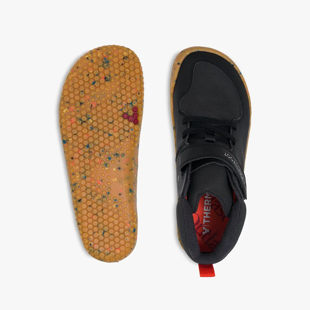 Vivobarefoot Primus Ludo Hi Kids  Obsidian