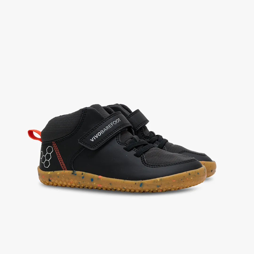 Vivobarefoot Primus Ludo Hi Kids  Obsidian