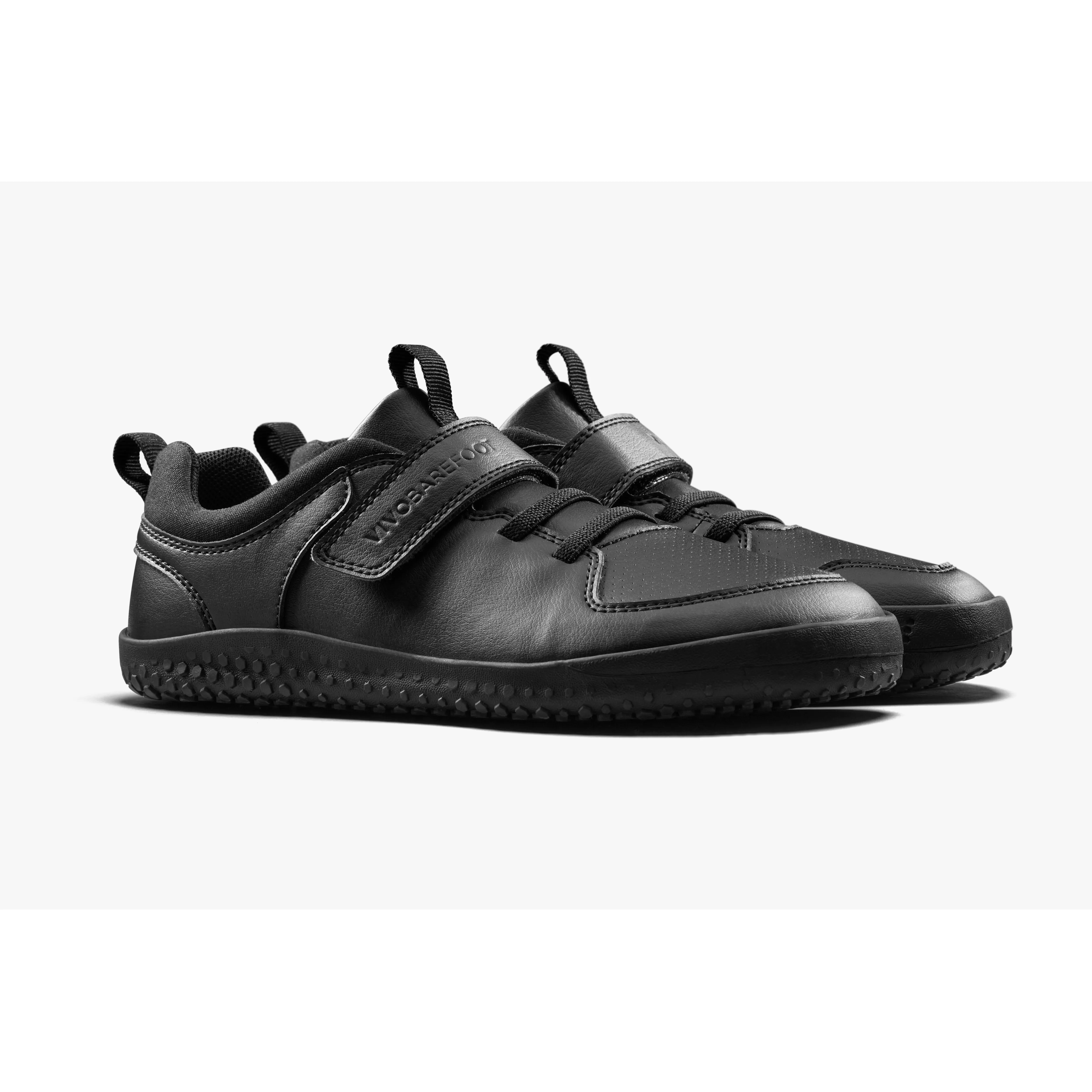 Vivobarefoot Primus Ludo School Animal-Free Juniors  Obsidian