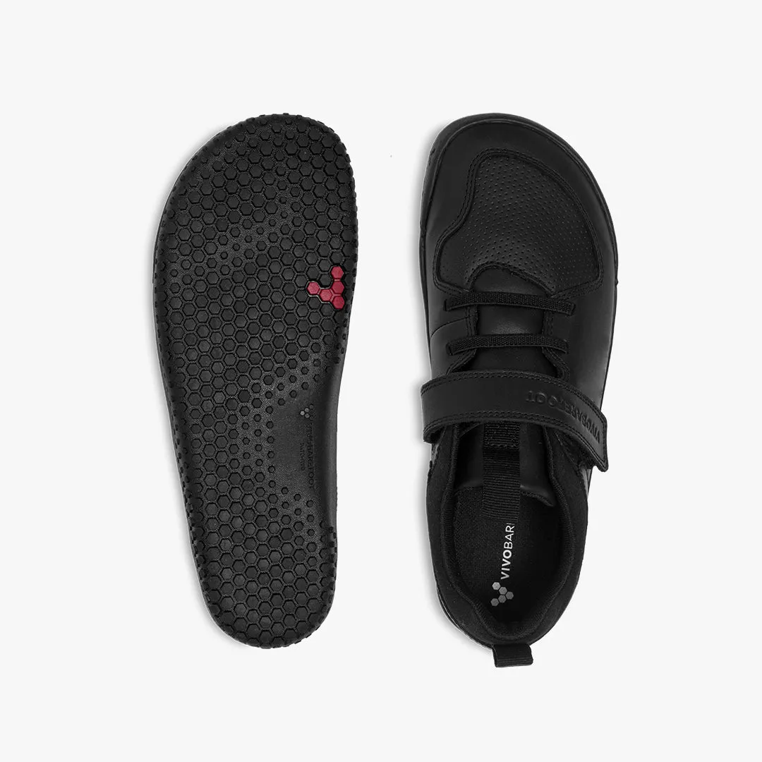 Vivobarefoot Primus Ludo School Juniors  Obsidian