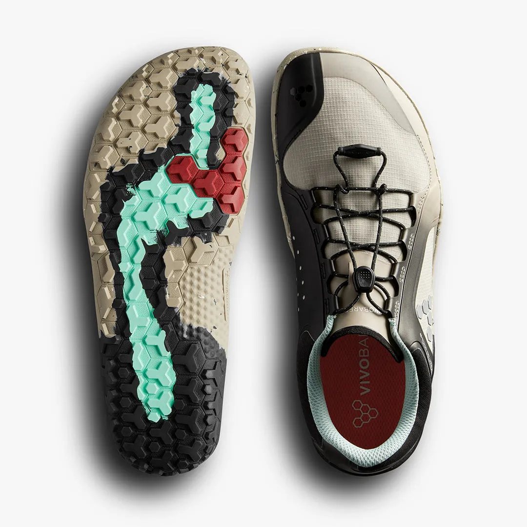 Vivobarefoot Primus Trail III All Weather FG Mens  Pebble