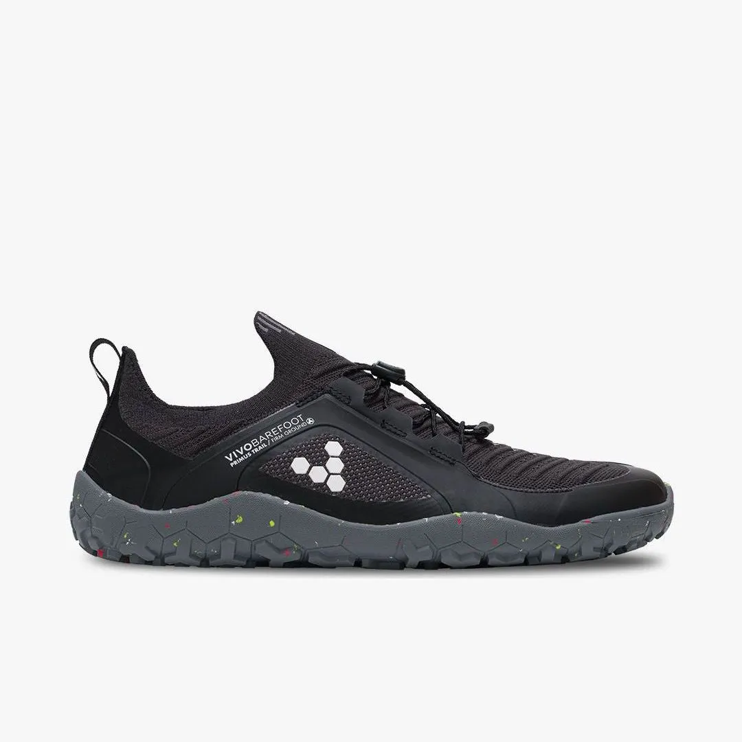 Vivobarefoot Primus Trail Knit FG Mens  Obsidian/Grey