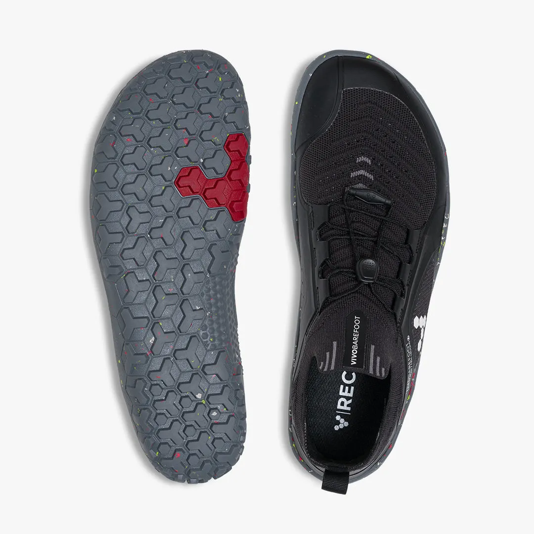 Vivobarefoot Primus Trail Knit FG Mens  Obsidian/Grey