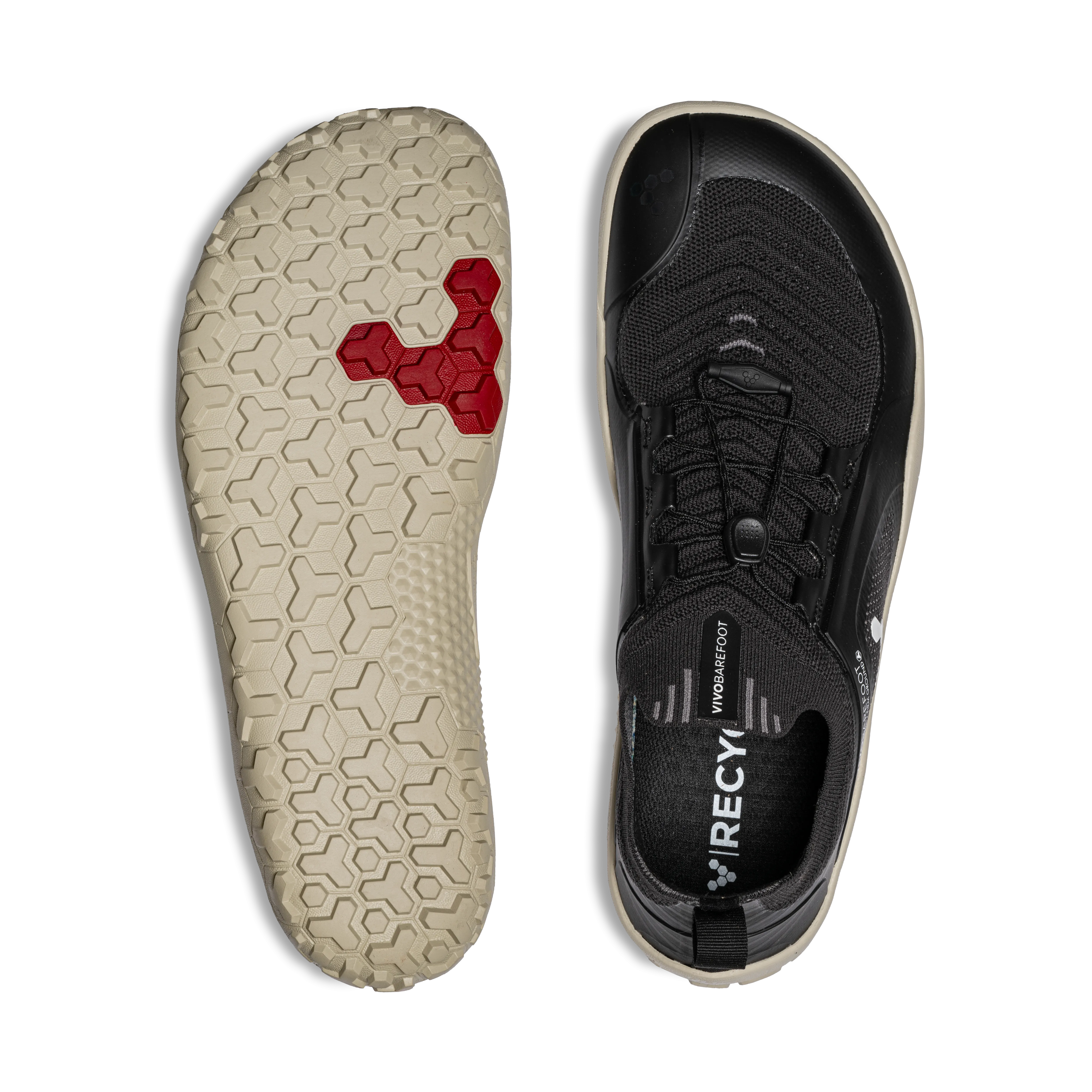 Vivobarefoot Primus Trail Knit FG Mens  Obsidian/Limestone