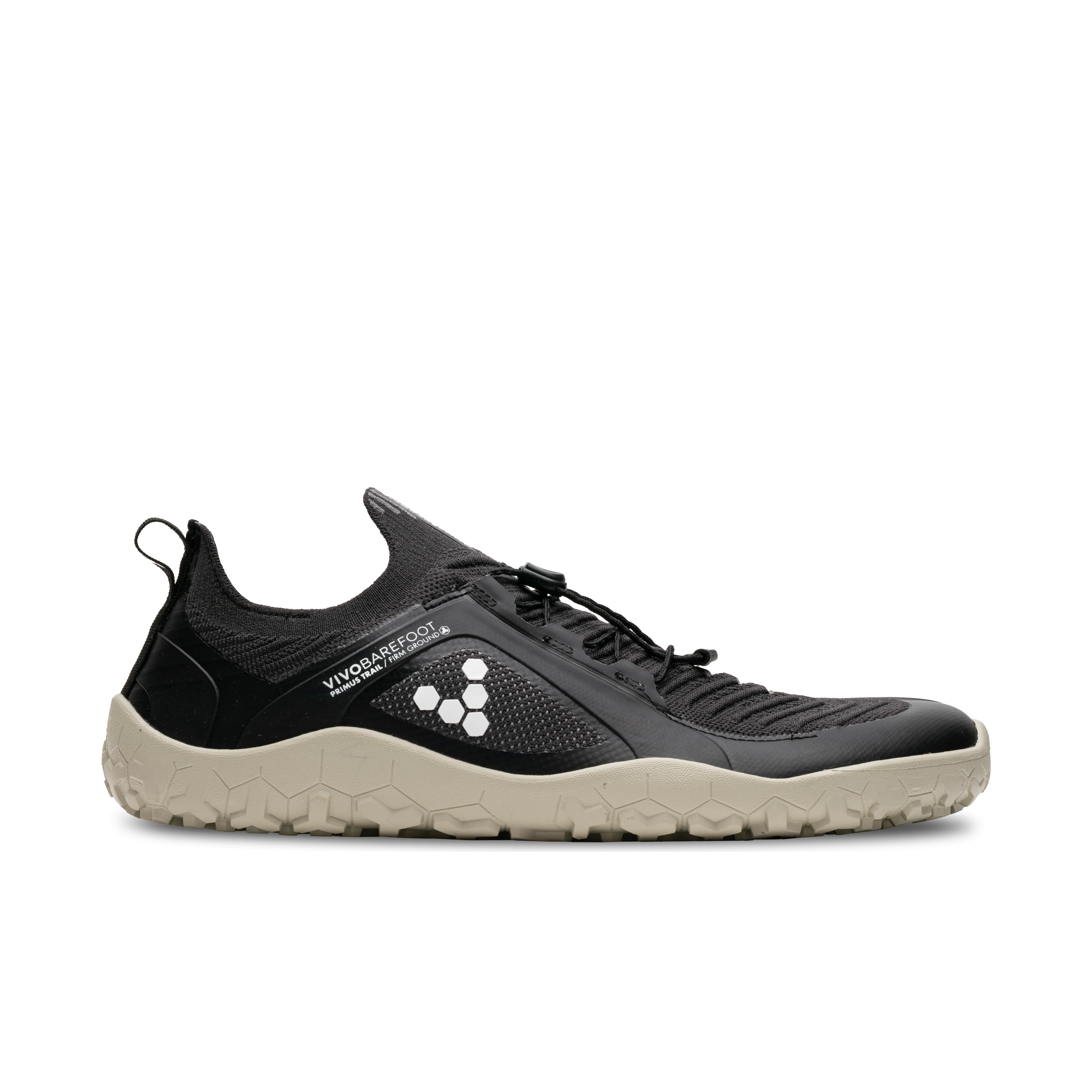 Vivobarefoot Primus Trail Knit FG Mens  Obsidian/Limestone