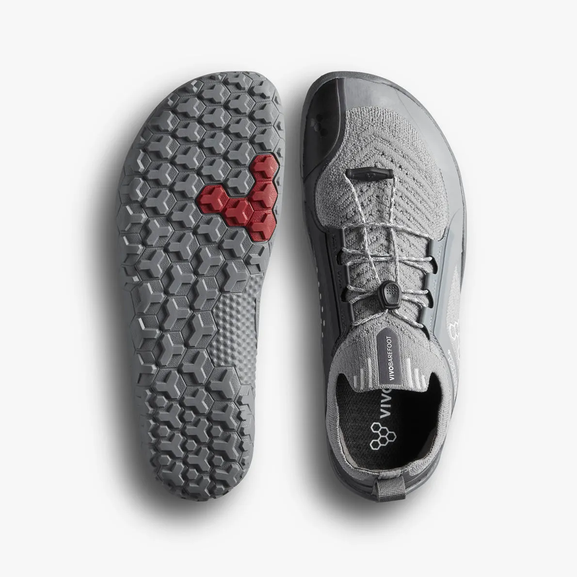 Vivobarefoot Primus Trail Knit FG Mens  Ultimate Grey