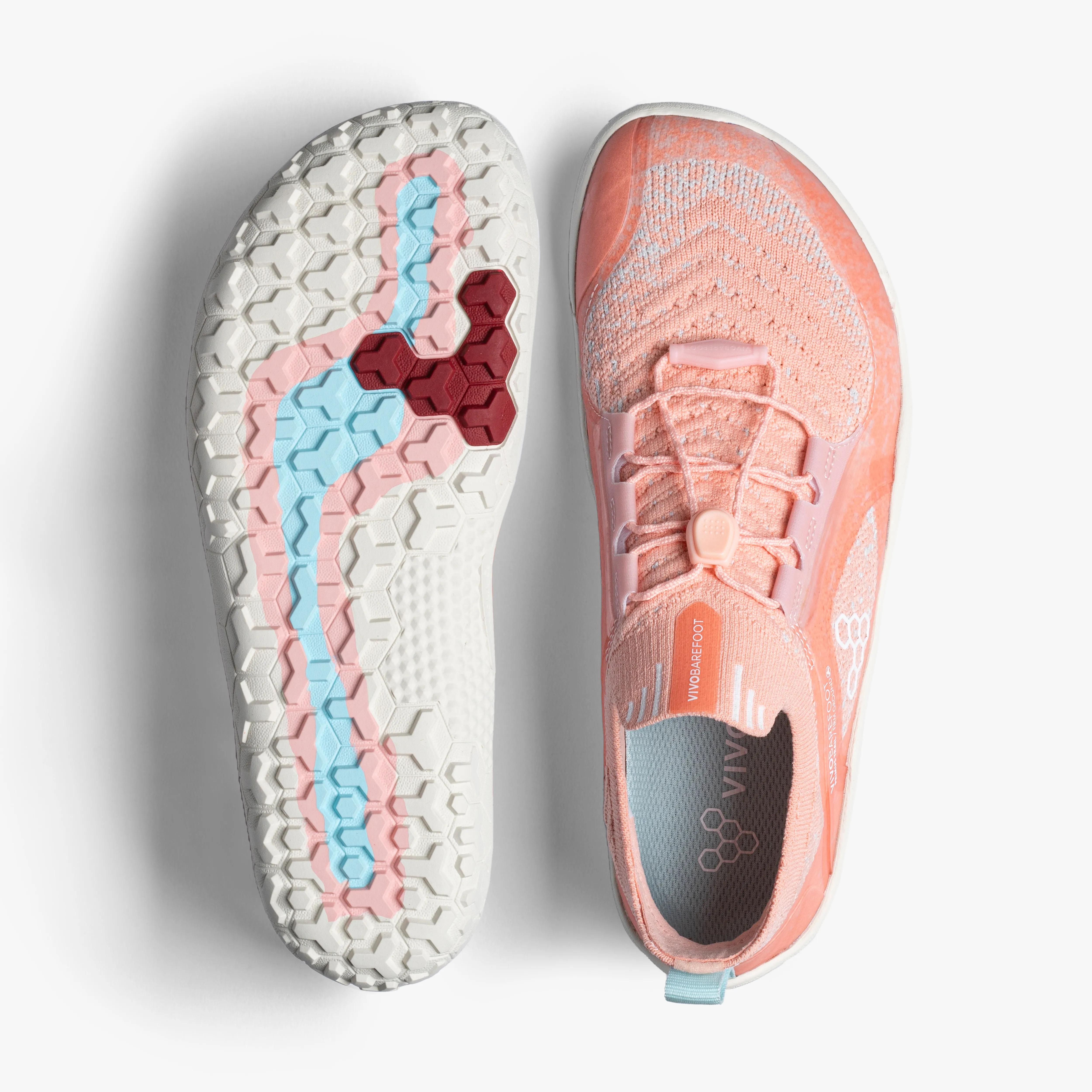 Vivobarefoot Primus Trail Knit FG Womens  Peach Melba