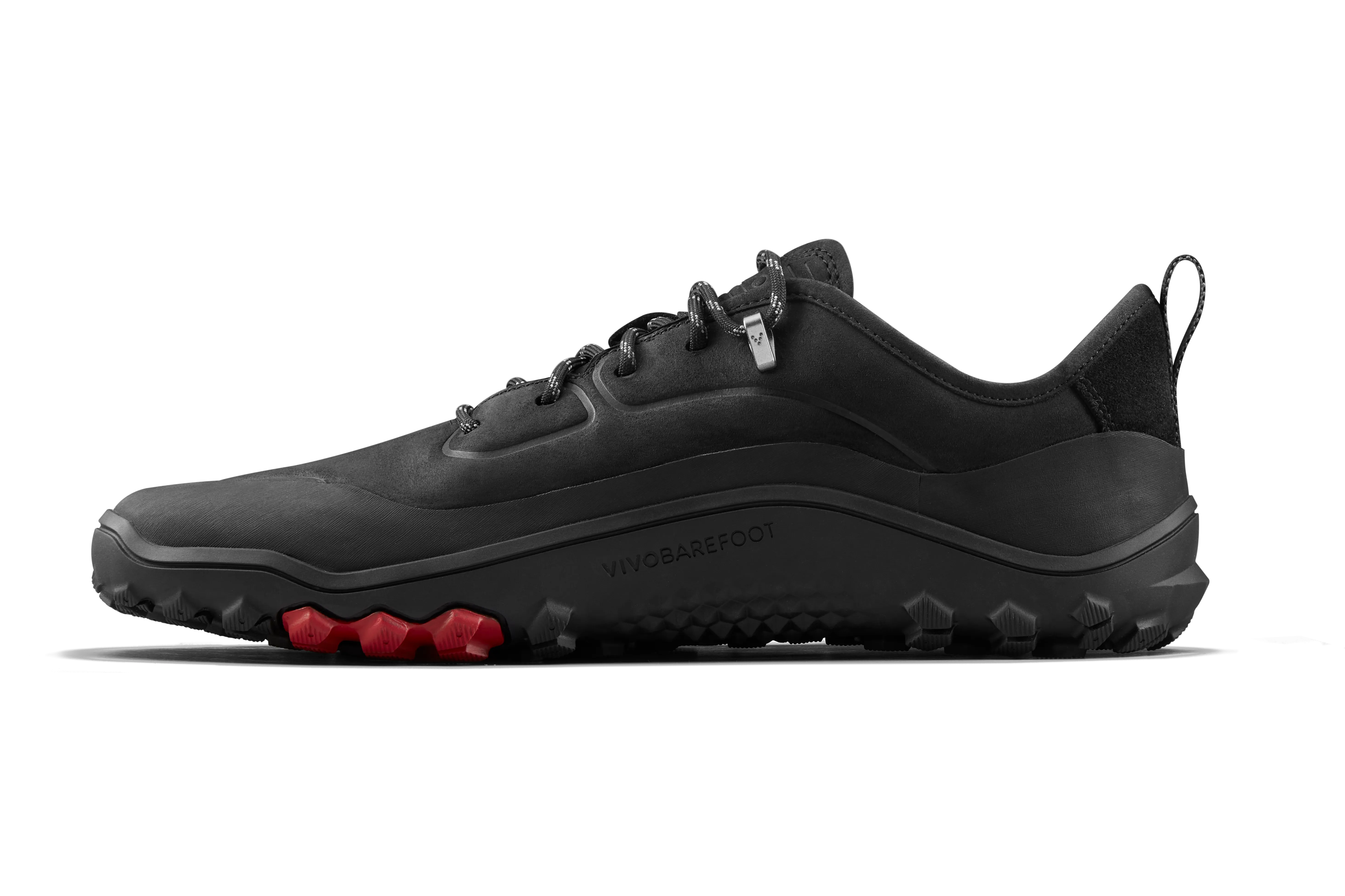 Vivobarefoot Tracker Leather Low Mens  Obsidian