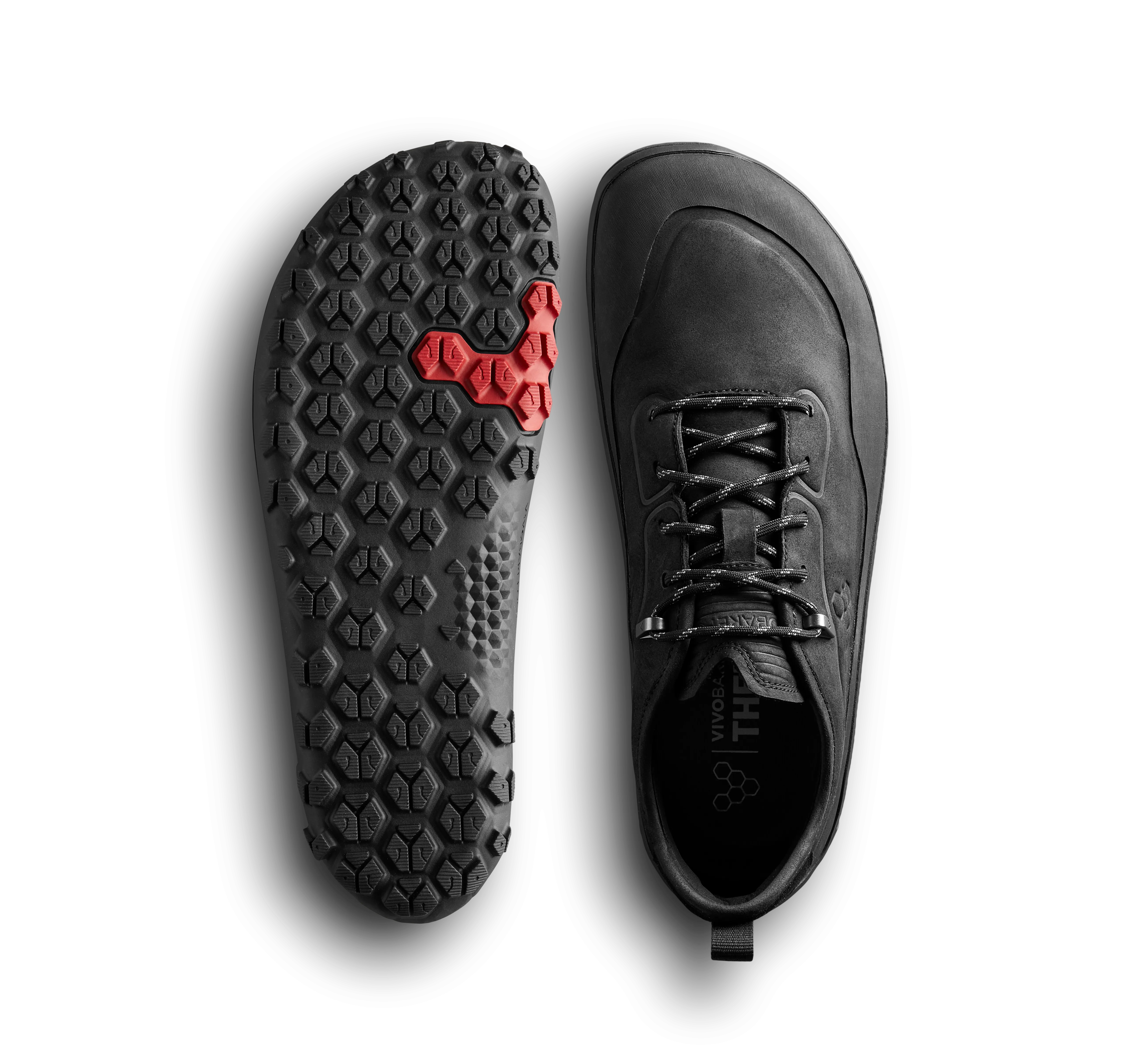 Vivobarefoot Tracker Leather Low Mens  Obsidian