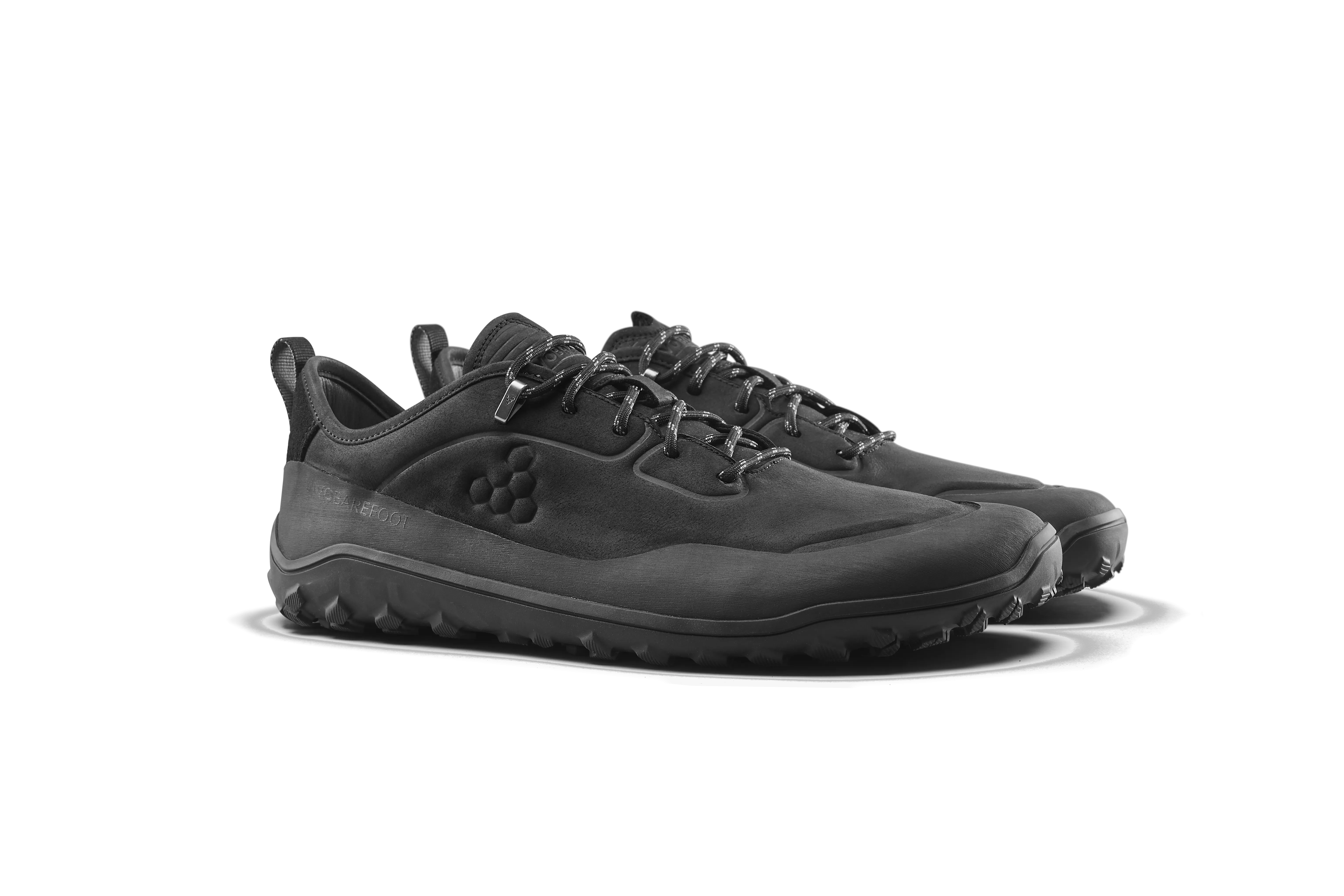 Vivobarefoot Tracker Leather Low Mens  Obsidian