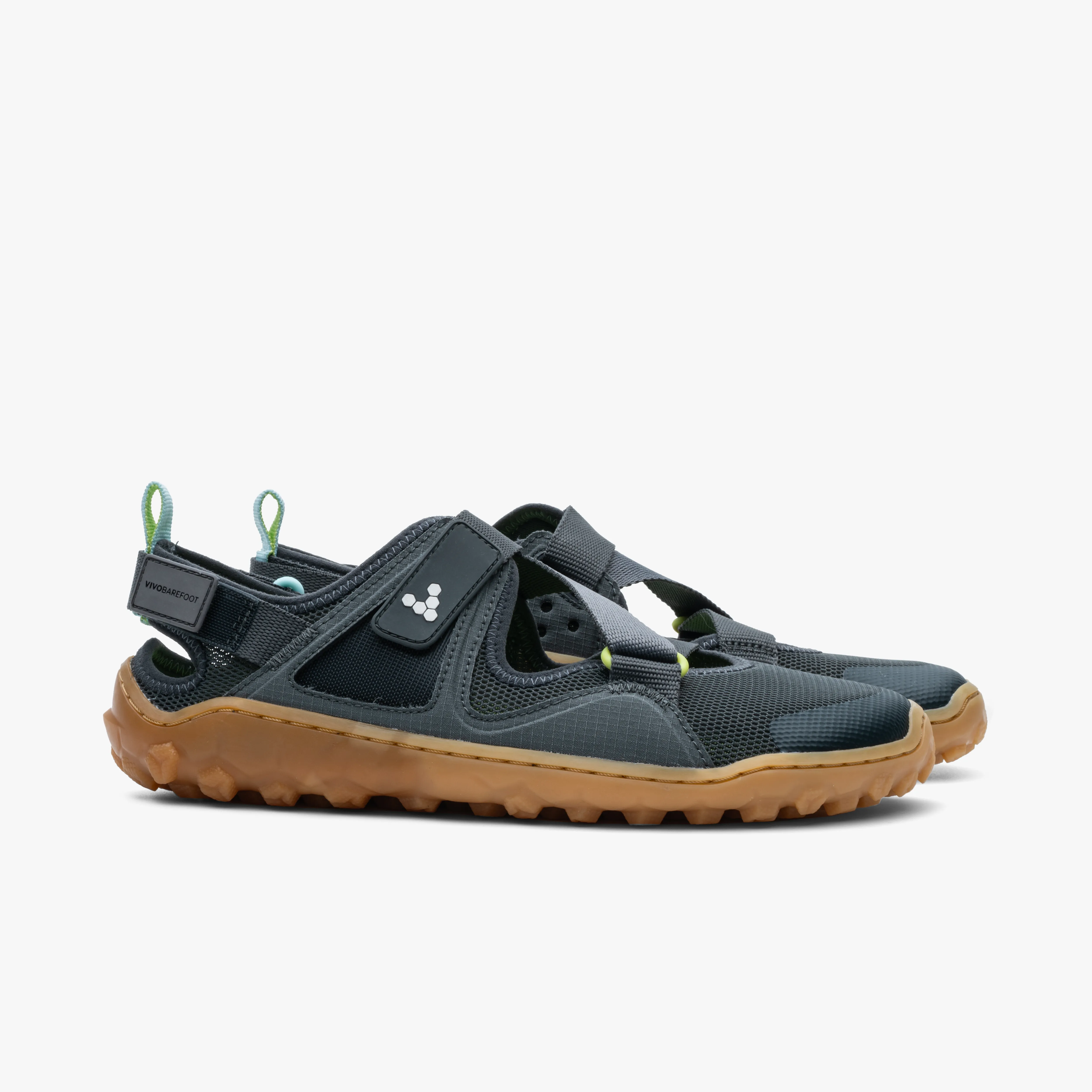 Vivobarefoot Tracker Sandal Mens  Charcoal/Gum