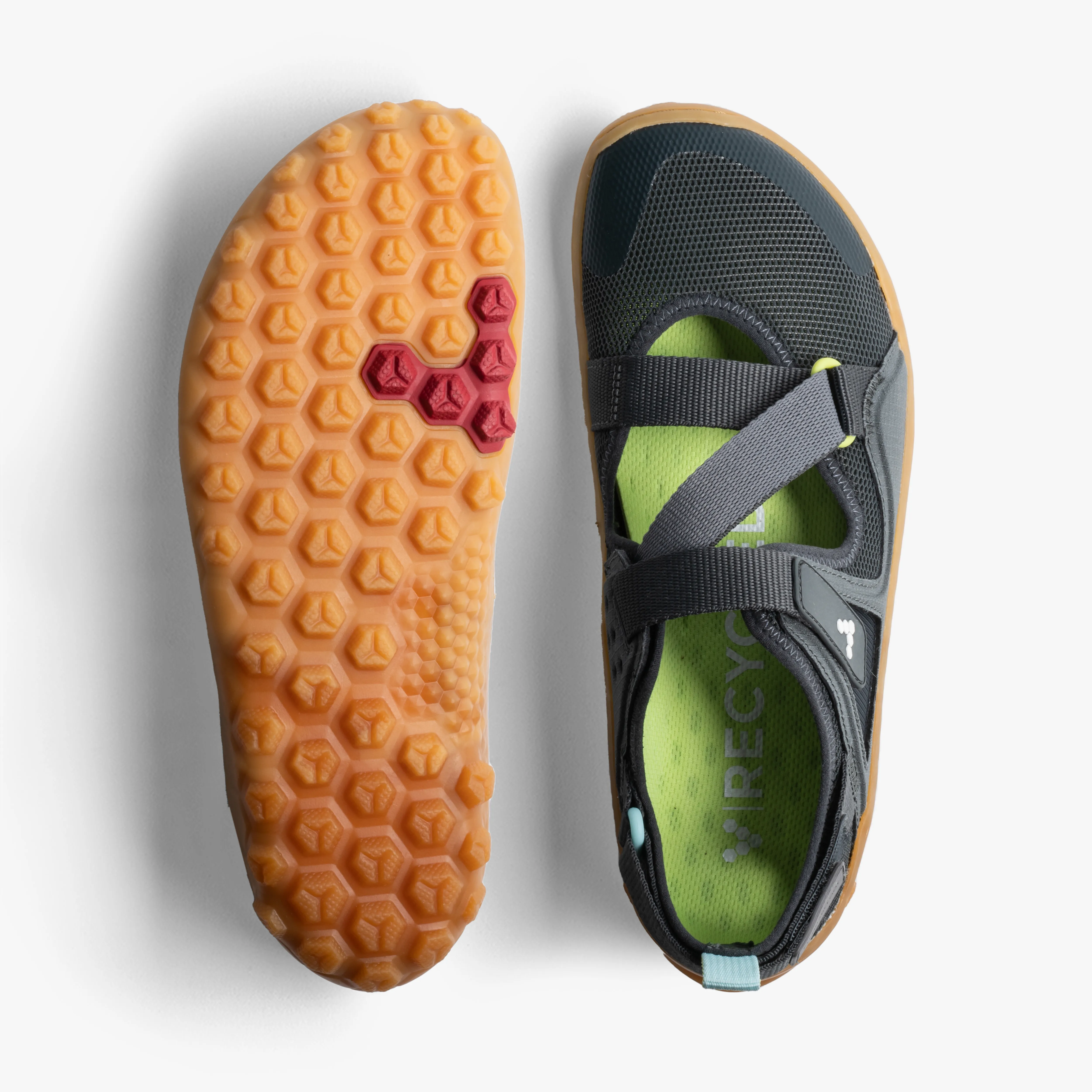 Vivobarefoot Tracker Sandal Mens  Charcoal/Gum
