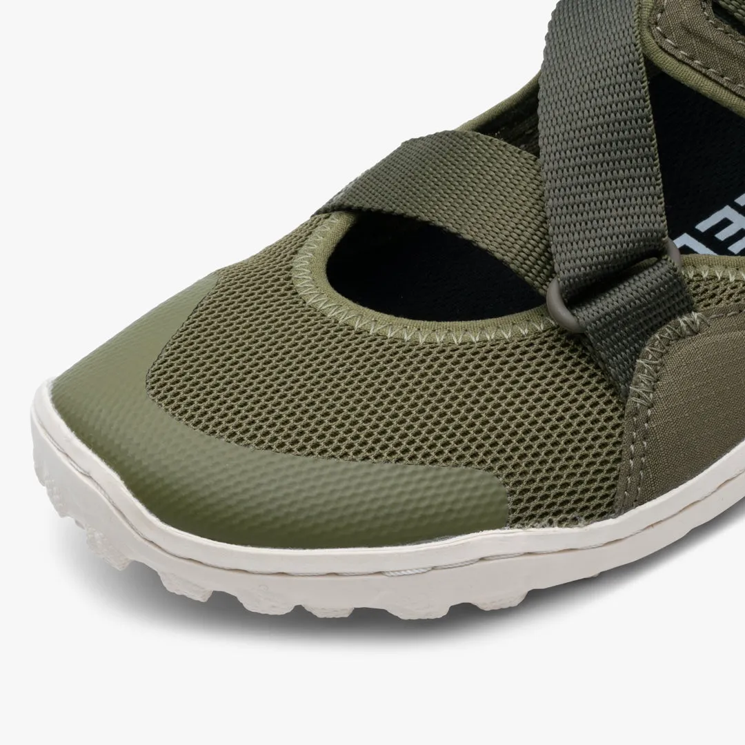 Vivobarefoot Tracker Sandal Womens  Olive