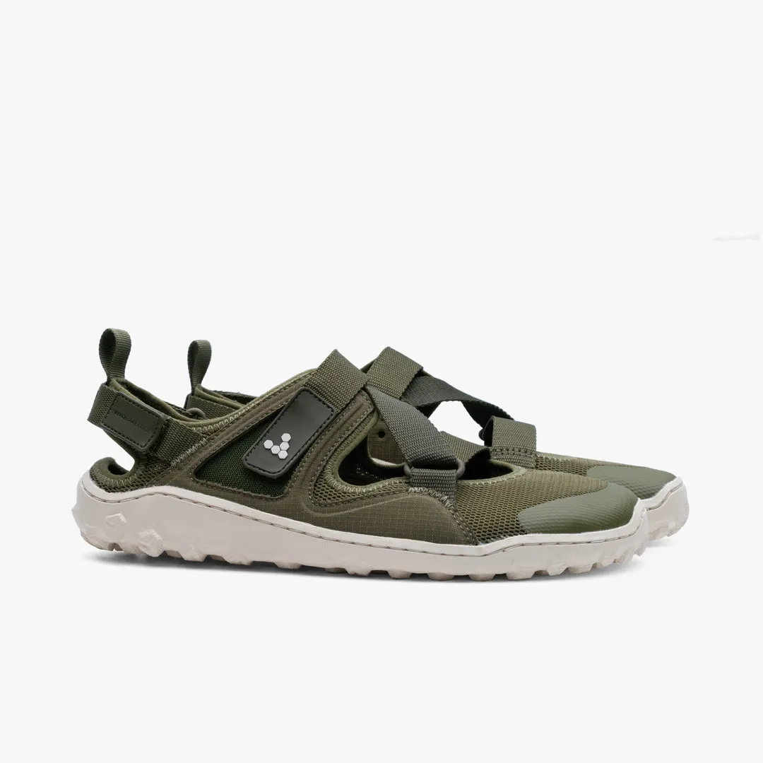 Vivobarefoot Tracker Sandal Womens  Olive