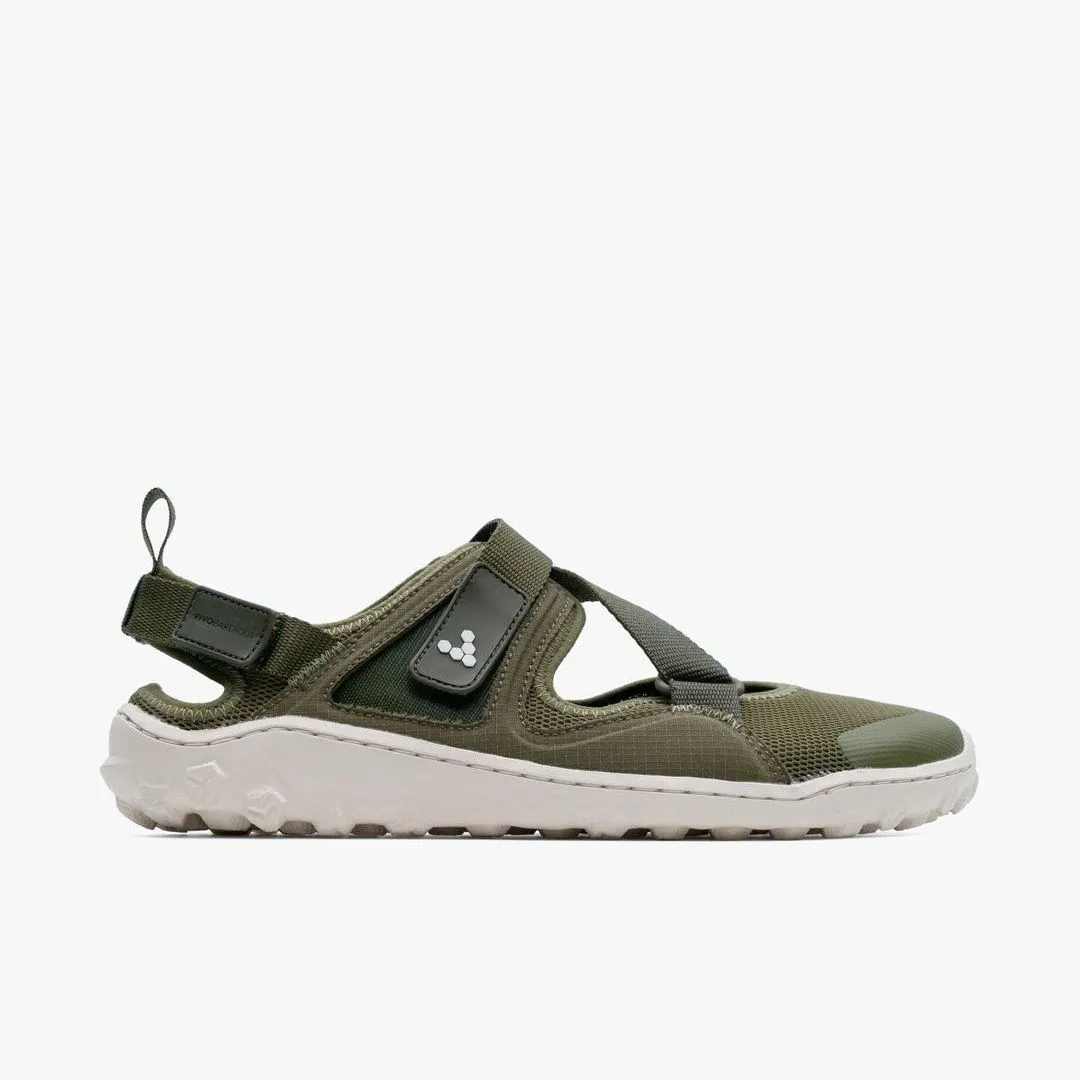 Vivobarefoot Tracker Sandal Womens  Olive