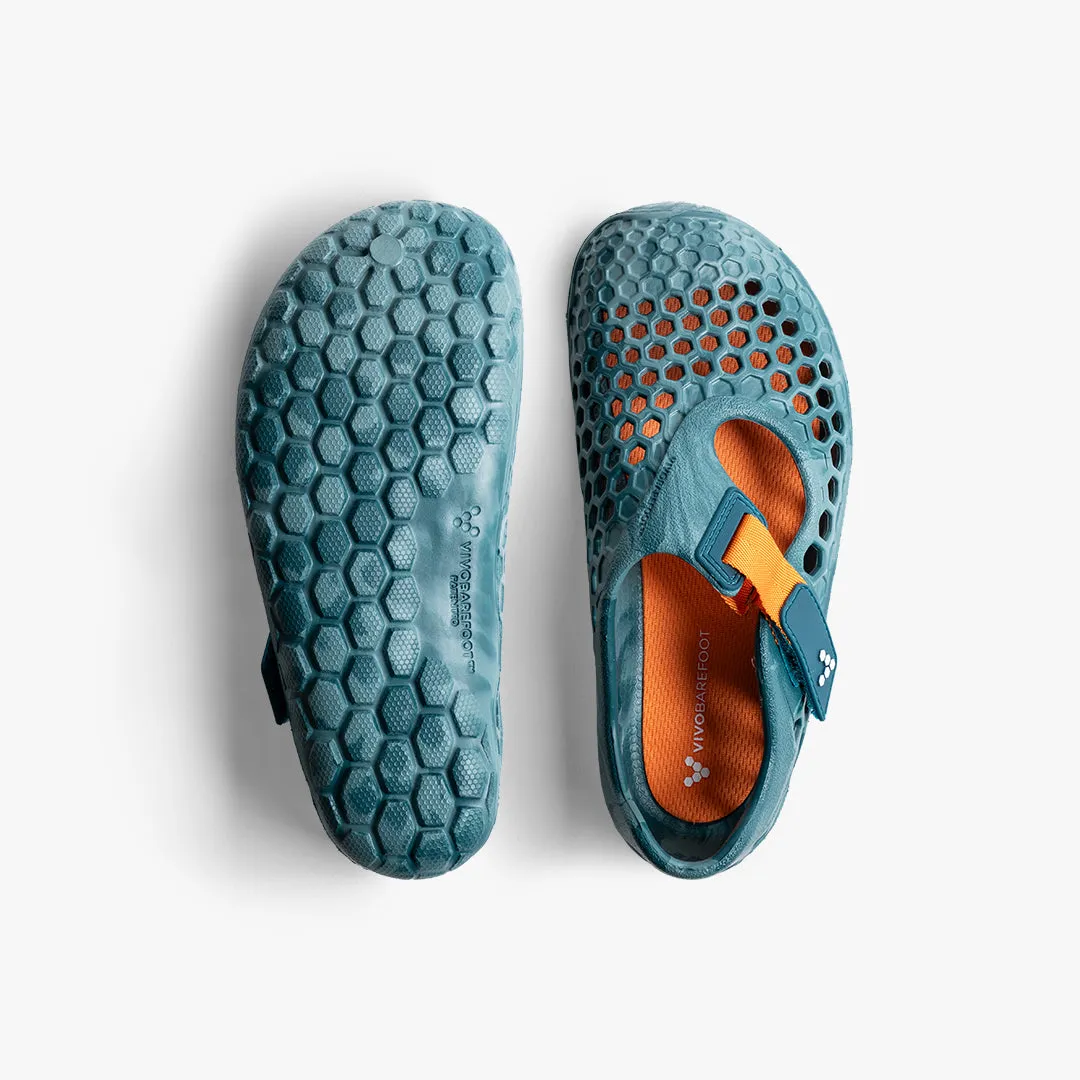 Vivobarefoot Ultra Bloom Kids  Brnesandaler  Ocean Wave