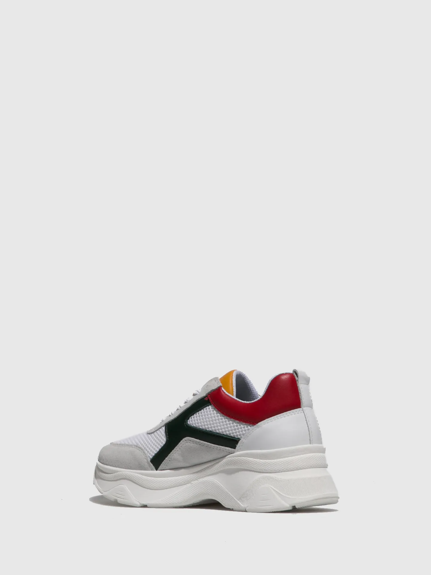 White Lace-up Trainers