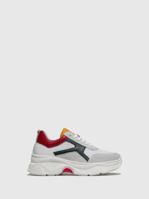 White Lace-up Trainers