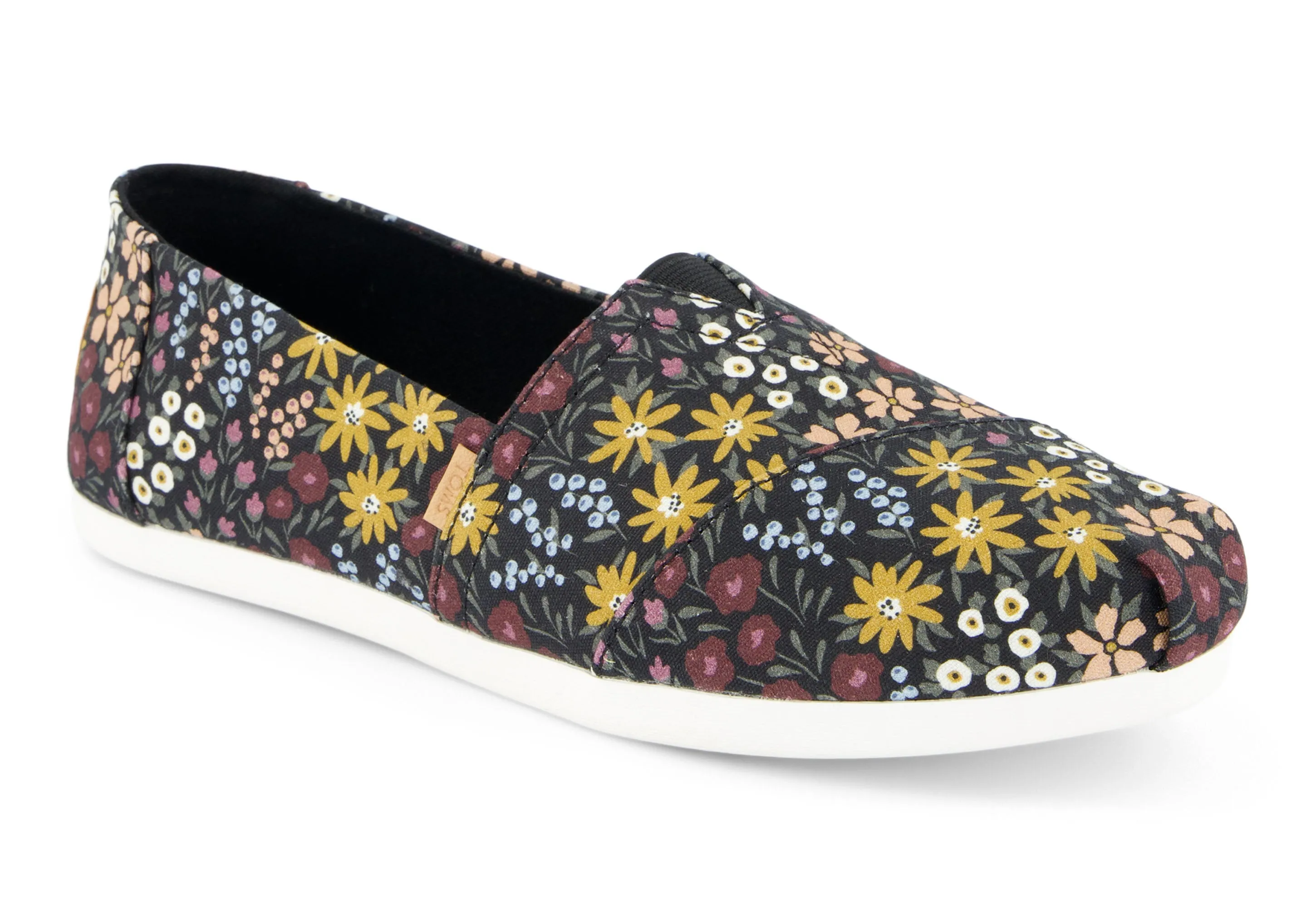 Women's Alpargata Classic - Black Wildflowers Toms