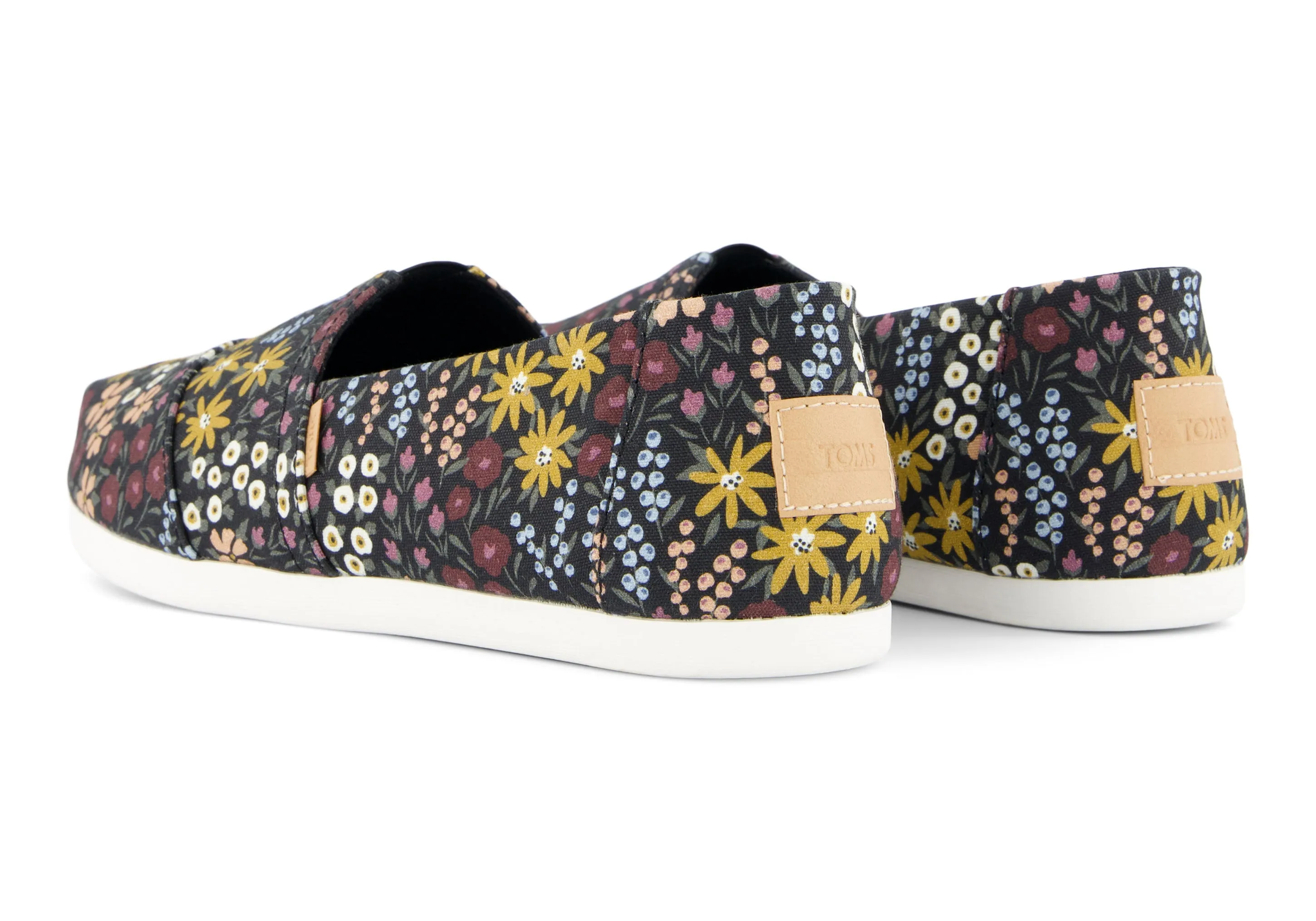 Women's Alpargata Classic - Black Wildflowers Toms