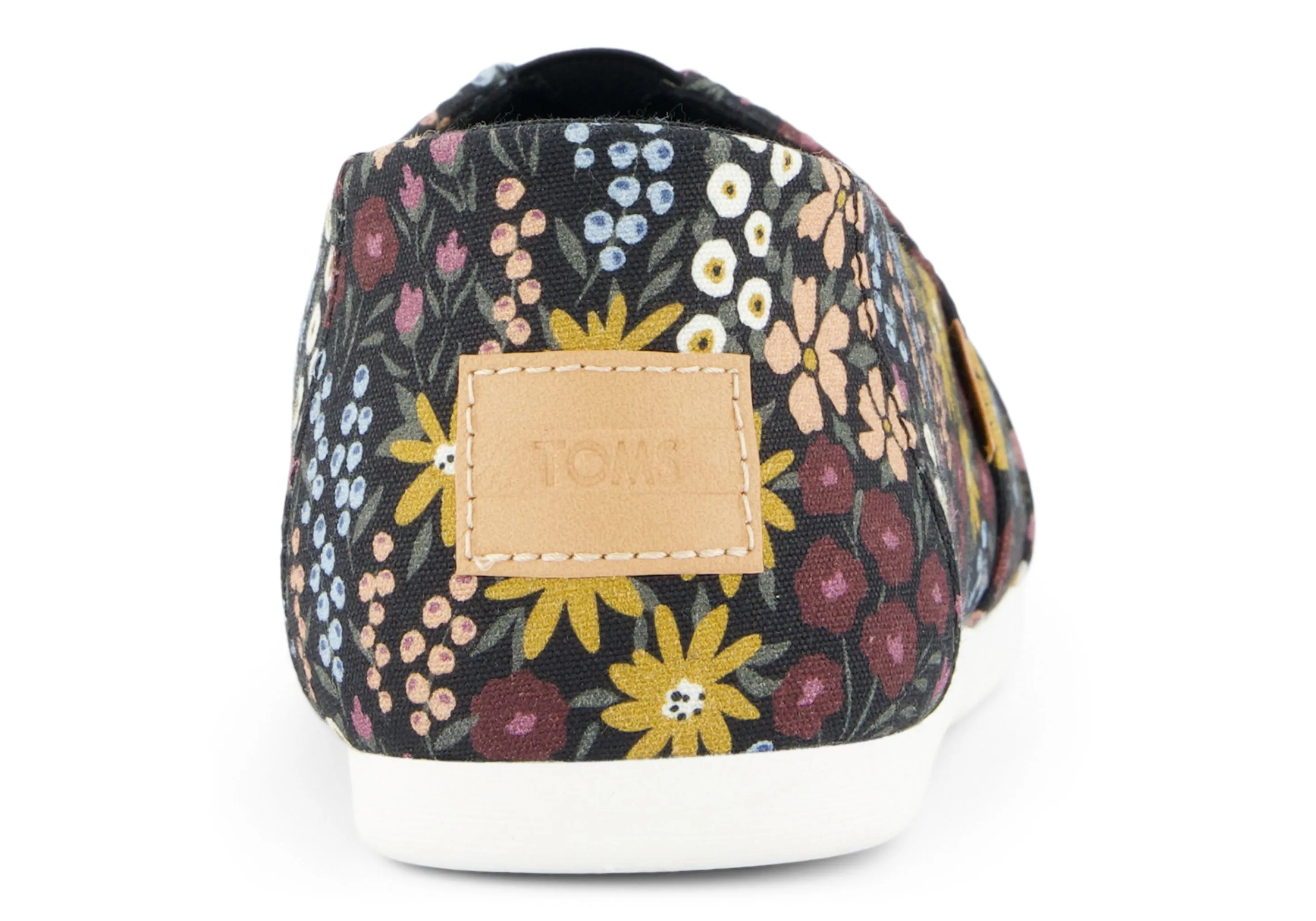 Women's Alpargata Classic - Black Wildflowers Toms
