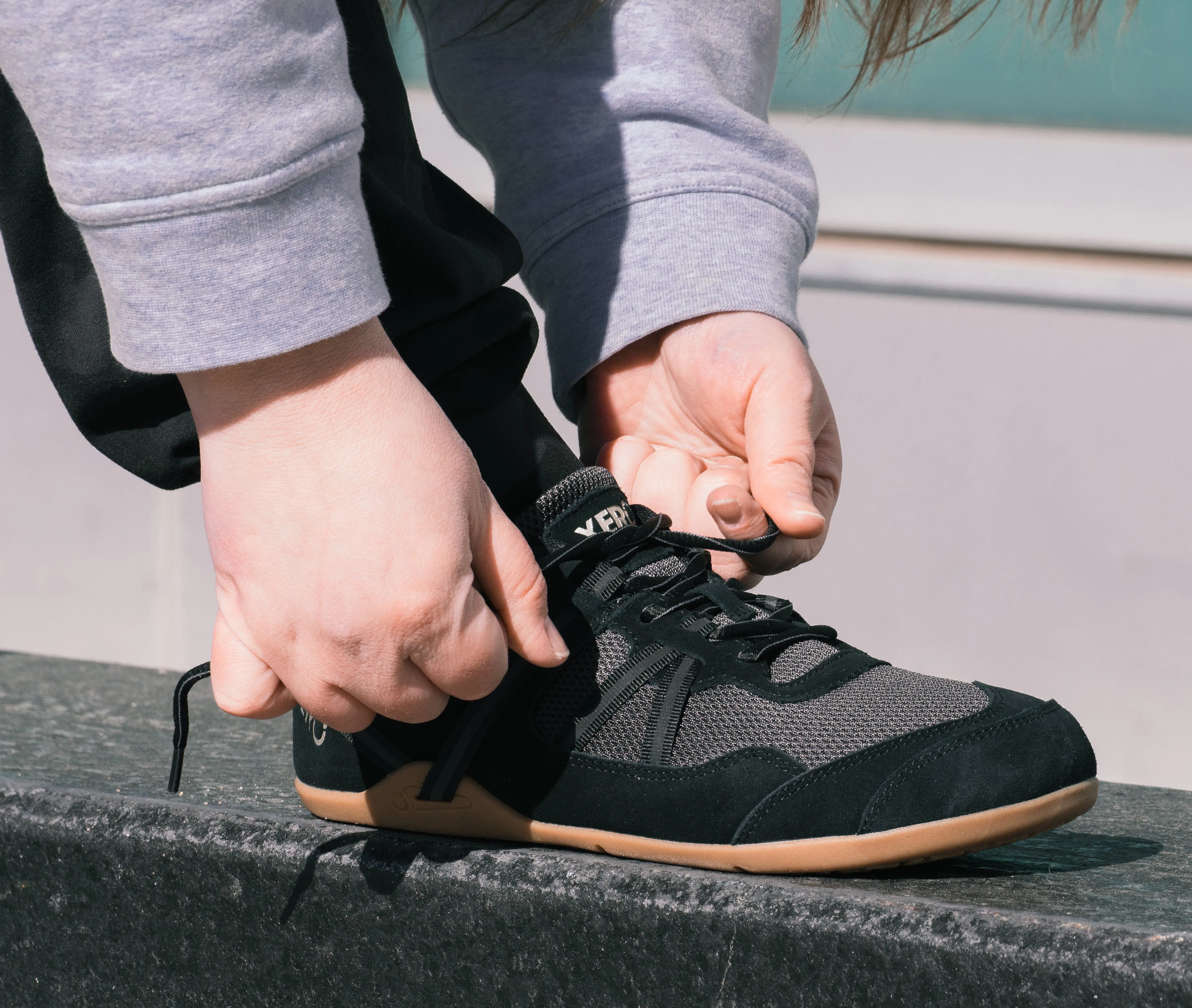 Xero Shoes Prio Suede Womens  Black / Asphalt