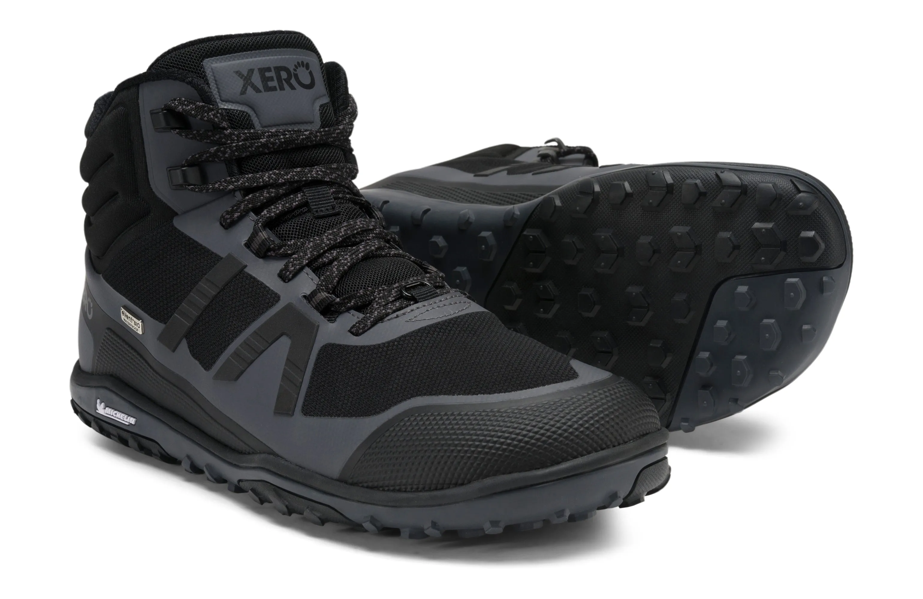 Xero Shoes Scrambler Mid II WP Mens Black / Asphalt