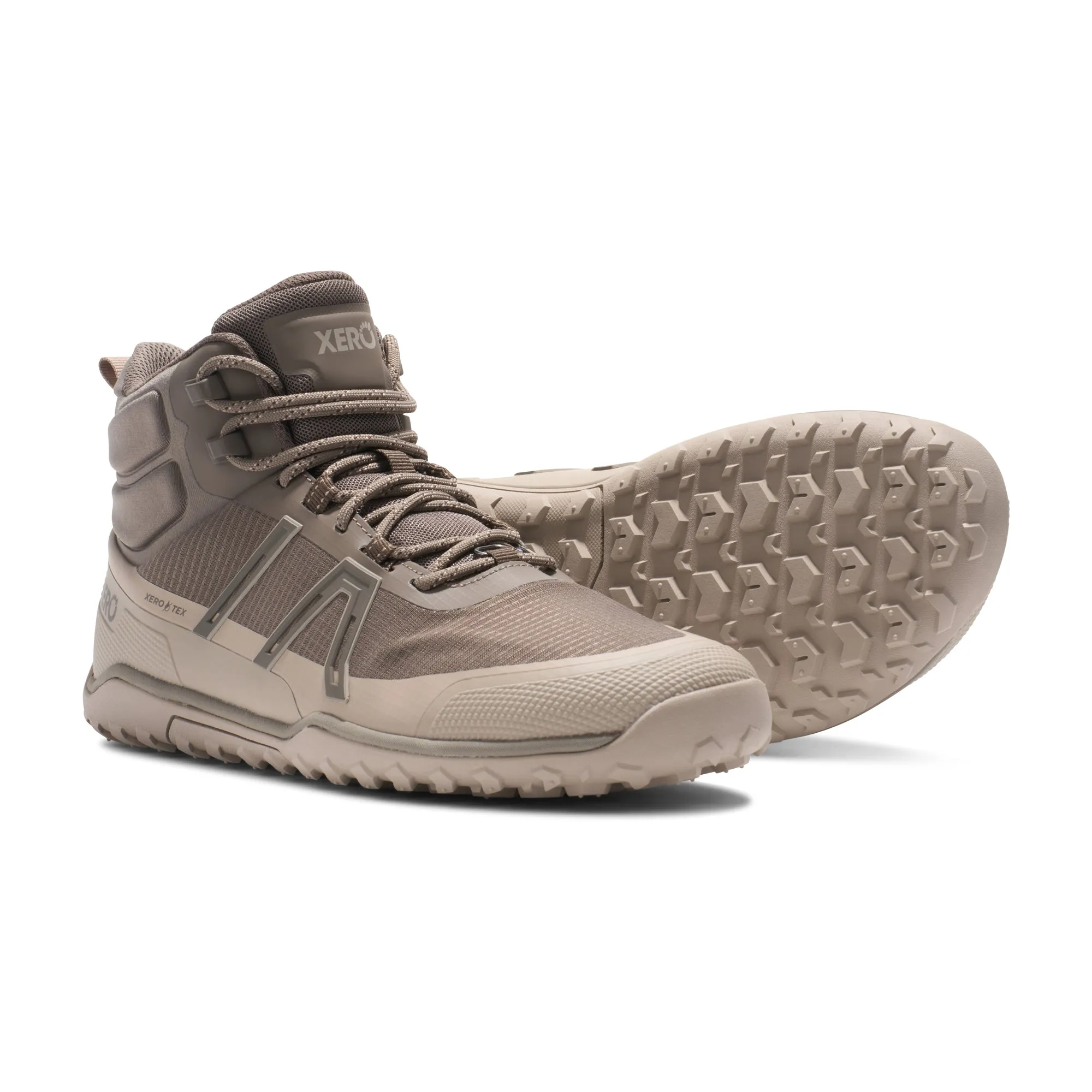 Xero Shoes Scrambler Trail Mid Waterproof Mens  Morel/Cashmere