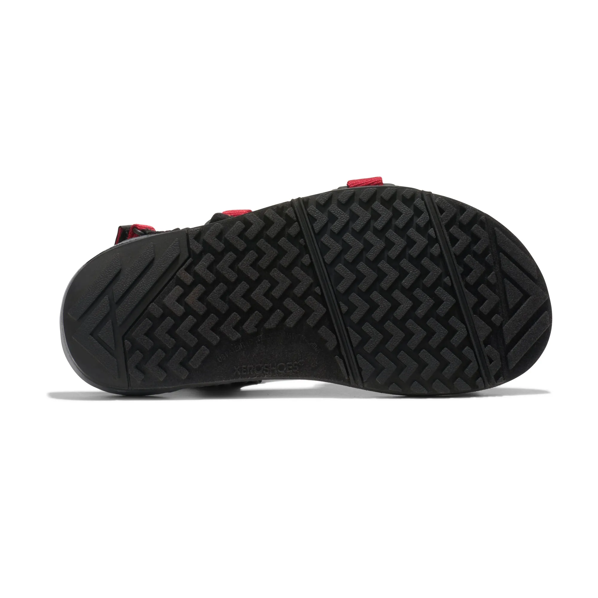 Xero Shoes Z-Trail Kids  Charcoal / Red Pepper