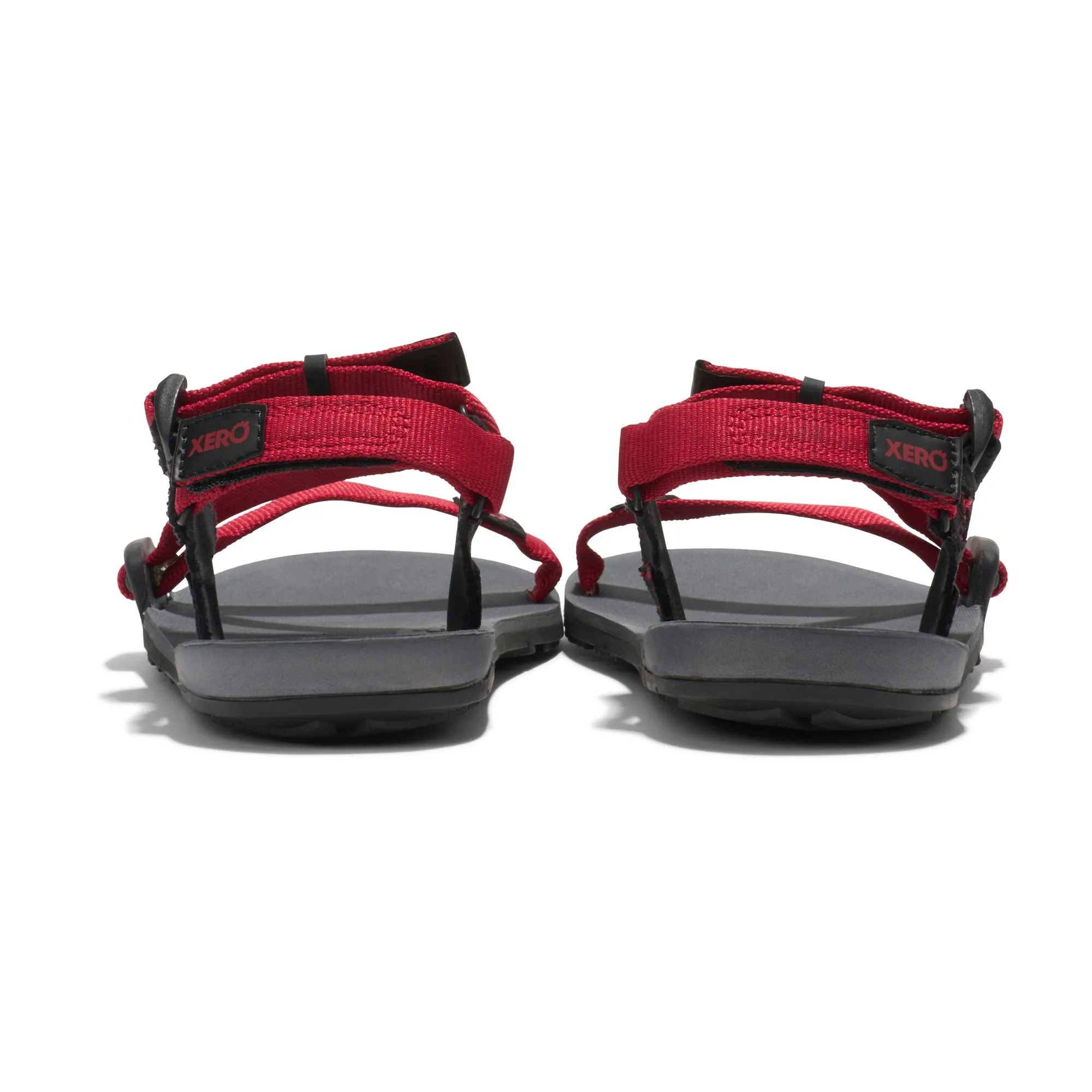 Xero Shoes Z-Trail Kids  Charcoal / Red Pepper