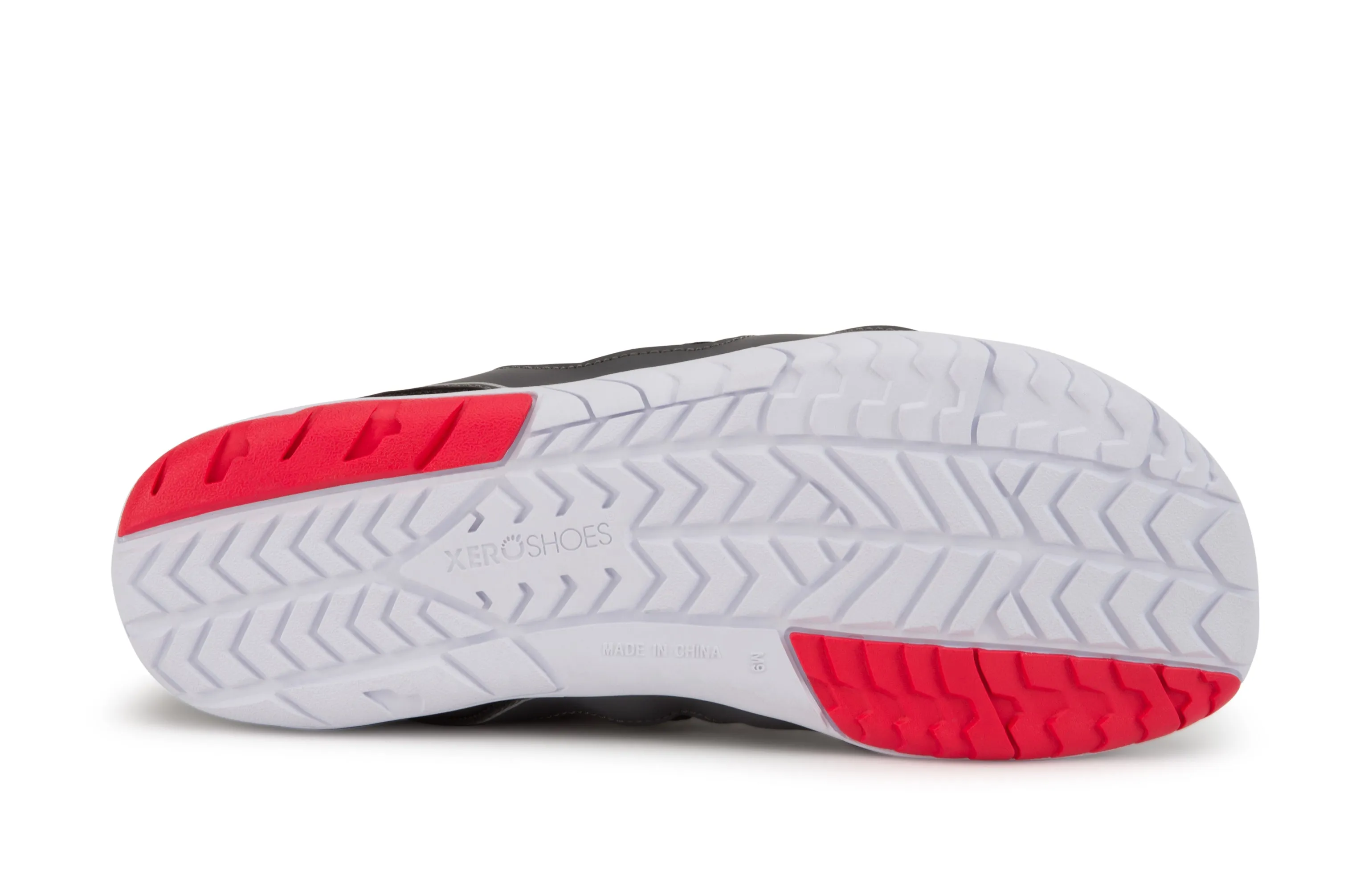 Xero Shoes Zelen Mens  Dark Gray / Red